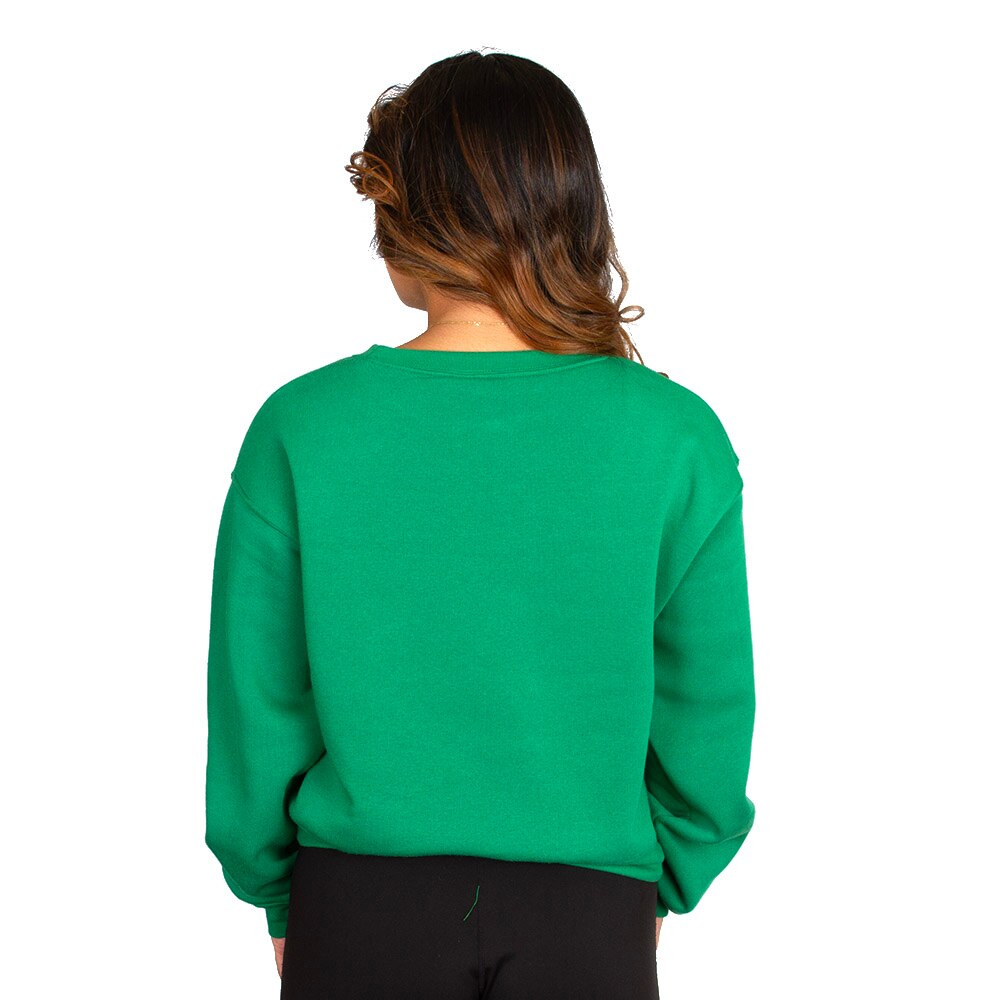 Arched Oregon, Zoozatz, Green, Pullover, Polyester Blend, Women, Cropped, Sweatshirt, 954320